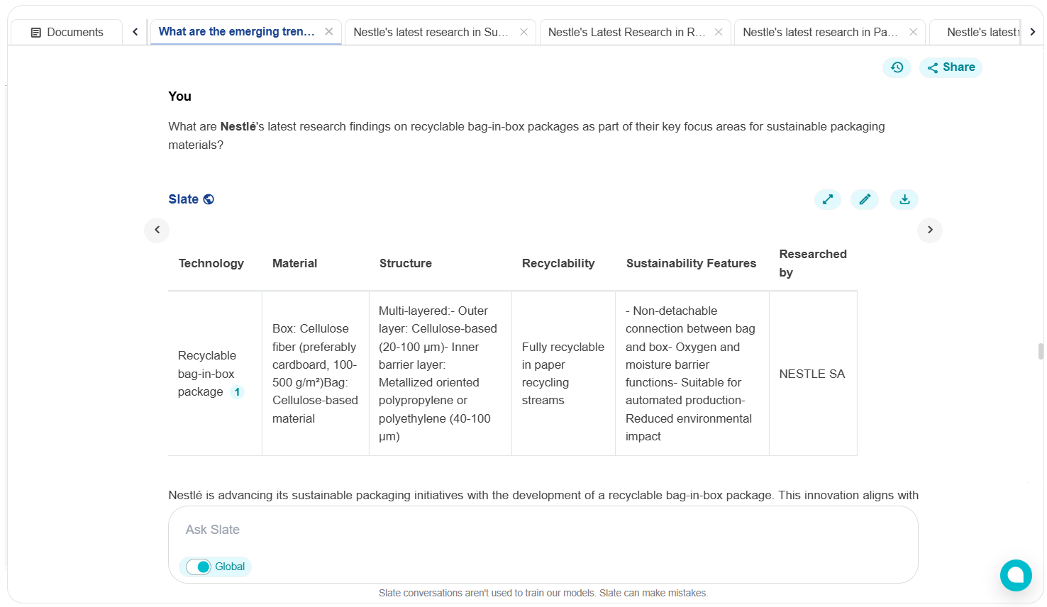 Nestlé's Strategy on Recyclable Bag-in-Box Packaging